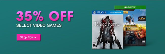 30% OFF SELECT VIDEO GAMES