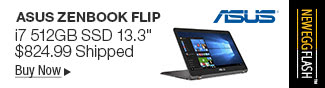 Newegg Flash - ASUS ZenBook Flip i7 512GB SSD 13.3"