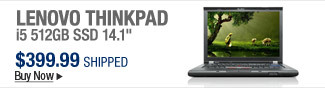 Newegg Flash  Lenovo ThinkPad i5 512GB SSD 14.1"