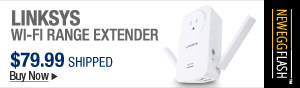 Newegg Flash – Linksys Wi-Fi Range Extender