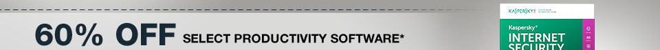 60% OFF SELECT PRODUCTIVITY SOFTWARE*