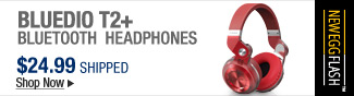 Newegg Flash  Bluedio T2+ Bluetooth Headphones 