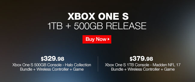 XBOX ONE S 1TB + 500GB RELEASE