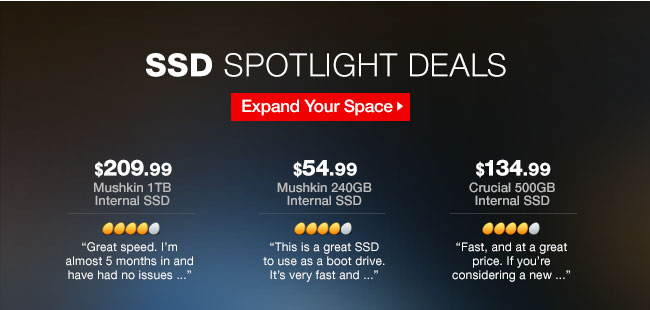 SSD SPOTLIGHT DEALS