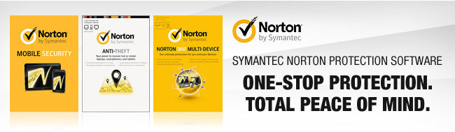 SYMANTEC NORTON PROTECTION SOFTWARE 
ONE-STOP PROTECTION. TOTAL PEACE OF MIND.