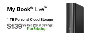 My Book Live 1TB Personal Cloud Storage