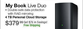 My Book Live Duo 4TB Personal Cloud Storage