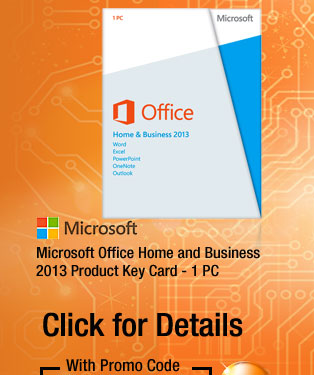 Microsoft Office Home and Business 2013 Product Key Card - 1 PC