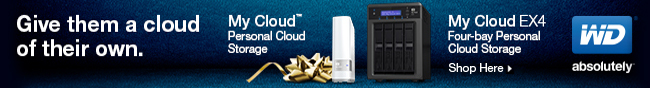 give them a cloud of their own. my cloud personal cloud storage. my cloud ex4 four-by personal cloud storage. shop here.