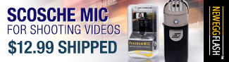 Newegg Flash - Scosche Mic For Shooting Videos.