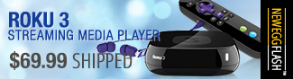 roku 3 streaming media player. - neweggflash