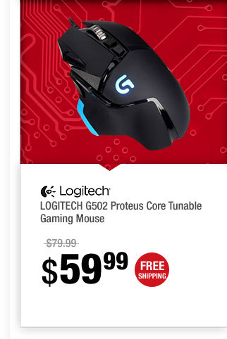 LOGITECH G502 Proteus Core Tunable Gaming Mouse