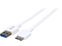Rosewill RU3-1.5WH 3ft USB 3.0 A Male to Micro B Male Cable (5-Pin) white M-M