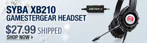 Newegg Flash - Syba XB210 GamesterGear Headset