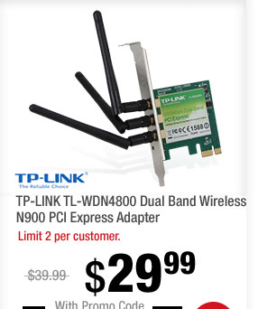 TP-LINK TL-WDN4800 Dual Band Wireless N900 PCI Express Adapter