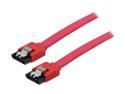 Rosewill 20" Serial ATA III Red Flat Cable w/ Locking Latch Support 6 Gbps, 3 Gbps, and 1.5 Gbps transfer rate
