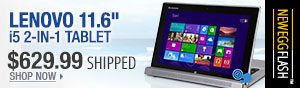 Newegg Flash - Lenovo 11.6 Inch i5 2-IN-1 Tablet.