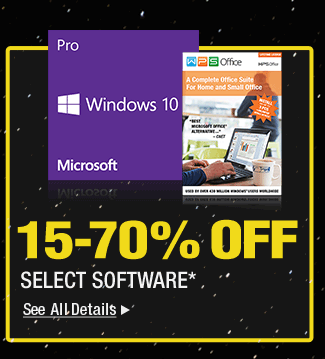 15-70% OFF SELECT SOFTWARE*