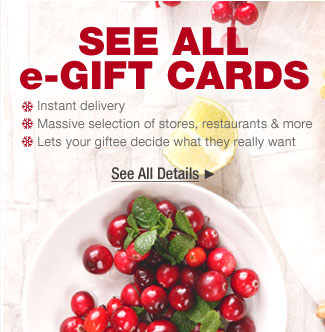 See All e-GIFT CARDS