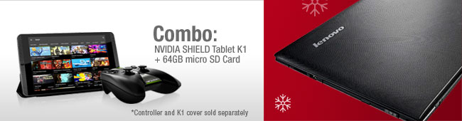 Combo: NVIDIA SHIELD Tablet K1 + 64GB micro SD Card