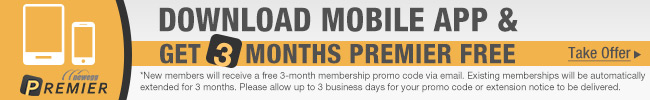 Download Mobile App and Get 3 months Premier free. take offer. 