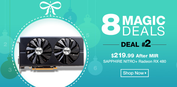 $219.99 After MIR SAPPHIRE NITRO+ Radeon RX 480