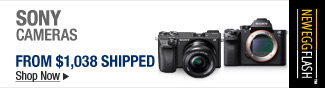 Newegg Flash  Sony cameras