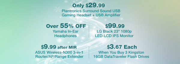 Plantronics Surround Sound USB Gaming Headset + USB Amplifier