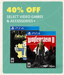 40% OFF SELECT VIDEO GAMES*