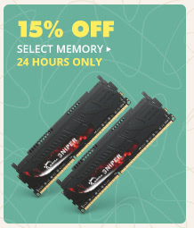 15% OFF SELECT MEMORY*