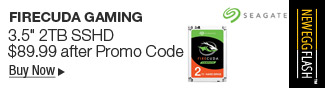 Newegg Flash  Seagate FireCuda Gaming 3.5" 2TB SSHD