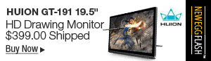 Newegg Flash – Huion GT-191 19.5" HD Drawing Monitor