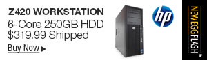 Newegg Flash - HP Z420 Workstation 6-Core 250GB HDD