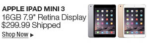 Newegg Flash – Apple iPad Mini 3 16GB 7.9" Retina Display