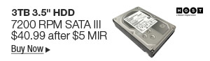 Newegg Flash - HGST 3TB 3.5" HDD 7200 RPM SATE III