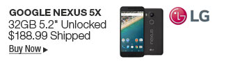 Newegg Flash - LG Google Nexus 5X 32GB 5.2" Unlocked