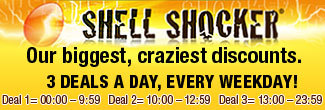 SHELL SHOCKER - Our biggest, craziest discounts. 3 Deals a Day, Every Weekday!