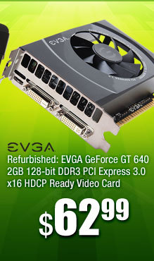 Refurbished: EVGA GeForce GT 640 2GB 128-bit DDR3 PCI Express 3.0 x16 HDCP Ready Video Card 