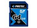 Pretec 64GB Secure Digital Extended Capacity (SDXC) Flash Card