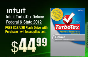 Intuit TurboTax Deluxe Federal & State 2012