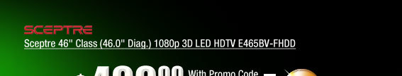 Sceptre 46 inch Class (46.0 inch Diag.) 1080p 3D LED HDTV E465BV-FHDD