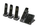 Panasonic KX-TG7644M Link-To-Cell 1.9 GHz Digital DECT 6.0 4X Handsets Cordless Phones Integrated Answering Machine