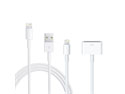Lightning 8 pin to 30 Pin Adapter + Lightning Cable for iPhone 5 iPad 4 Mini