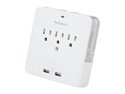 macally WallUSB Power Outlet & Dual USB Charger With Phone Cradle 