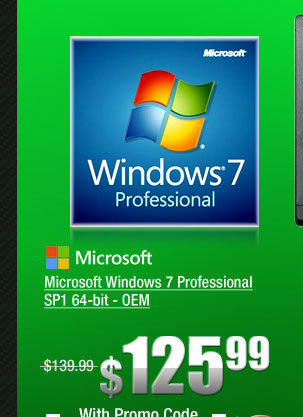 Microsoft Windows 7 Professional SP1 64-bit - OEM