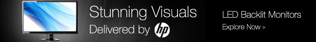 Stunning Visuals Delivered by hp. LED Backlit Monitors. Explore Now.