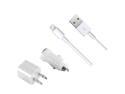 Iphone 5 set Lighting Cable, Car Charger, wall changer & Screen Protector