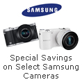 Special Savings On Select Samsung Cameras.