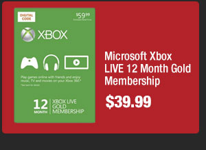 Microsoft Xbox LIVE 12 Month Gold Membership