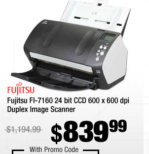 Fujitsu FI-7160 24 bit CCD 600 x 600 dpi Duplex Image Scanner